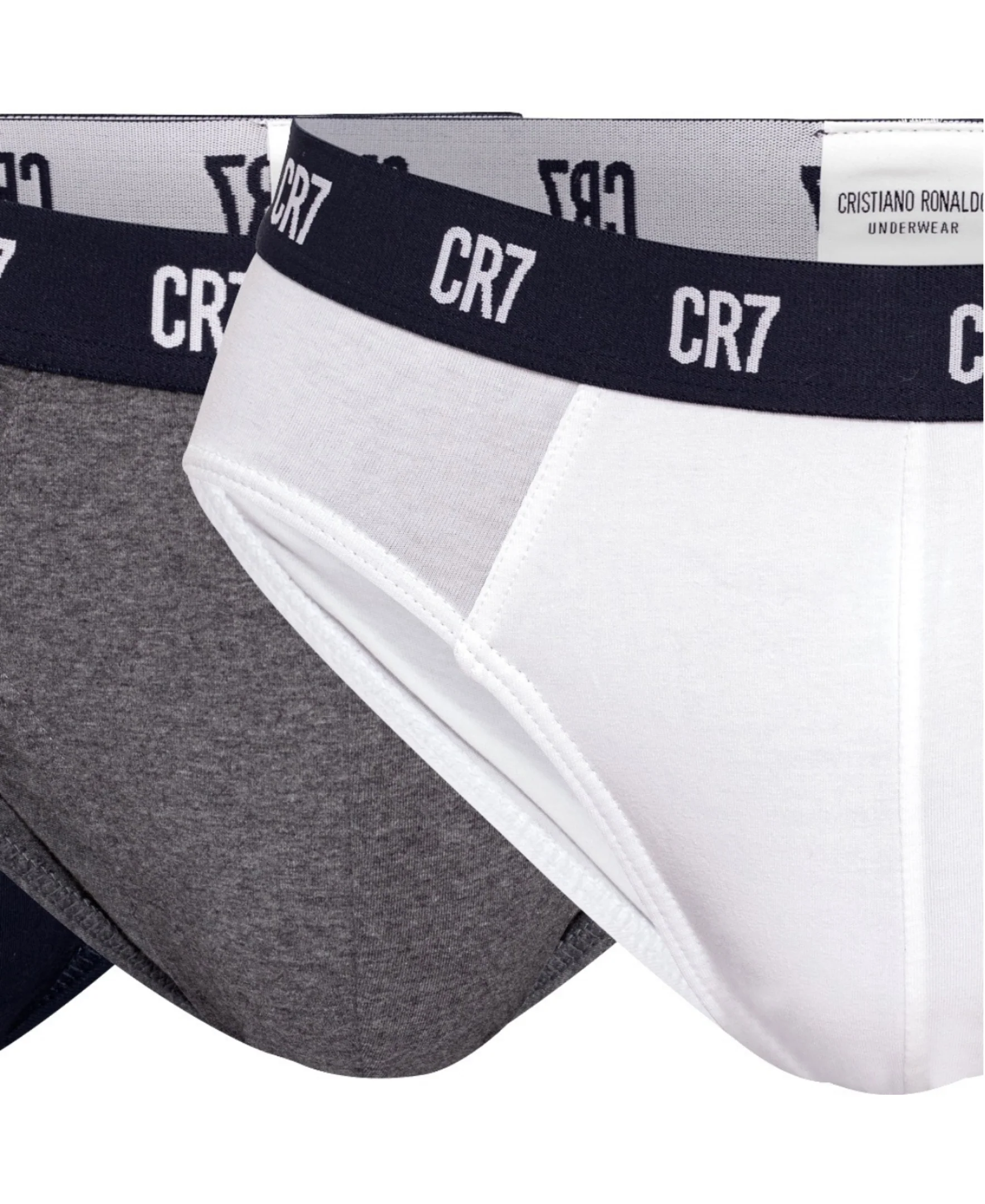 CR7 Men's 3 Pack Cotton Blend Briefs - Multicolor Basics - Image 5