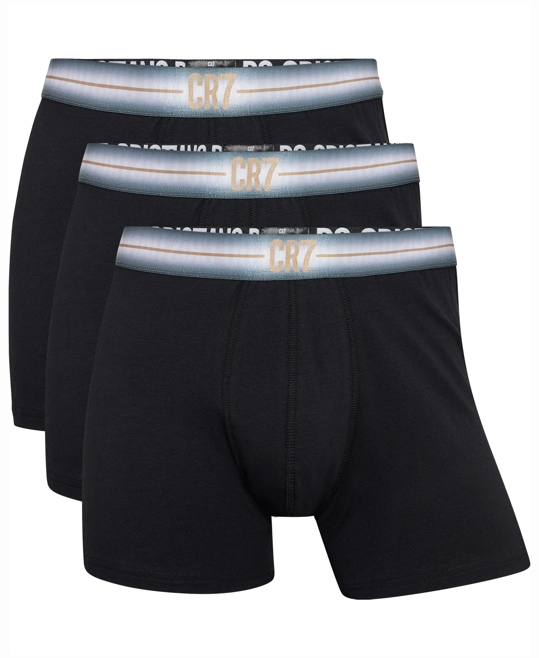 CR7 Men's 3-Pack Cotton Blend Trunks - Image 2