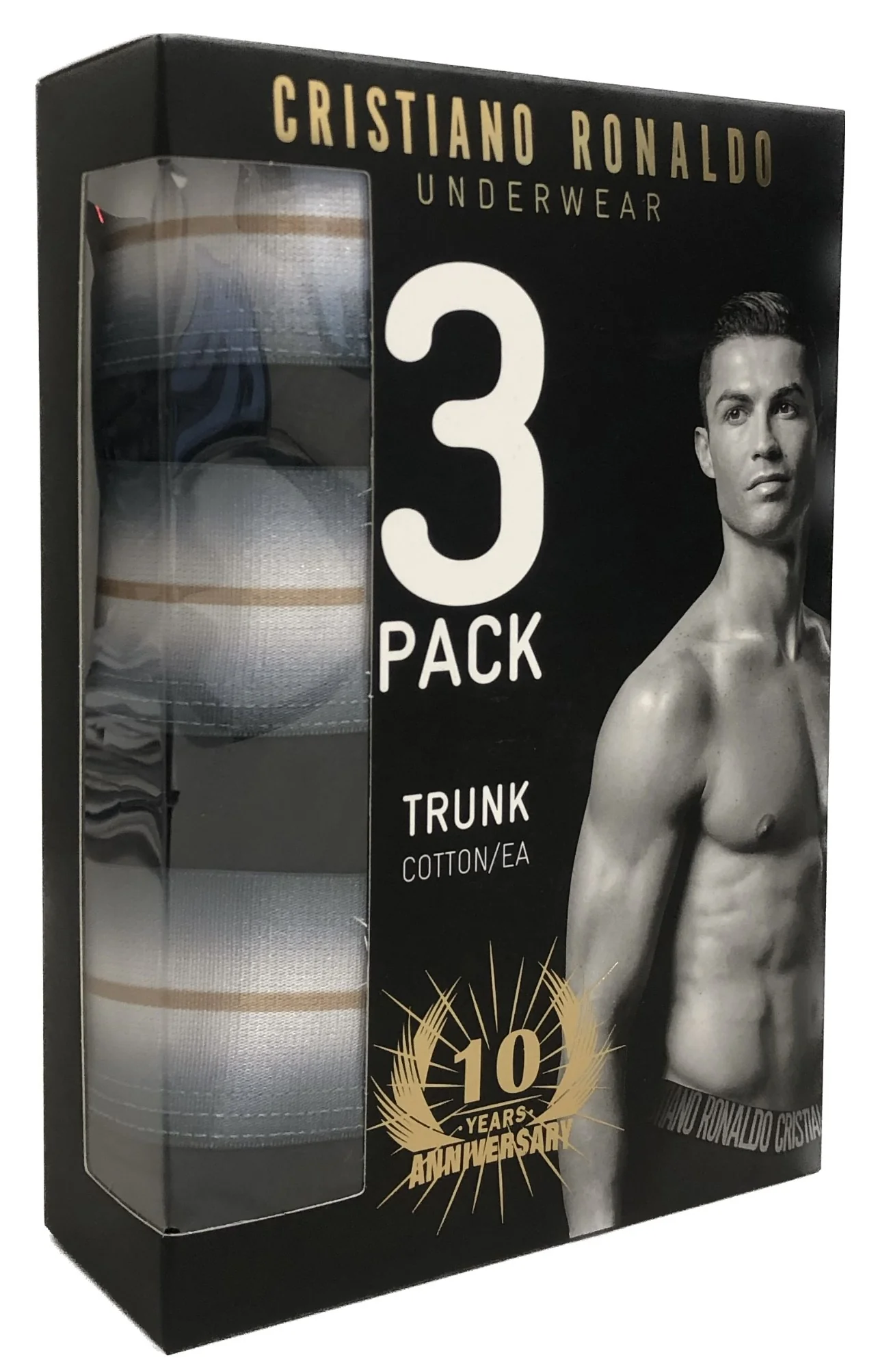 CR7 Men's 3-Pack Cotton Blend Trunks - Image 6