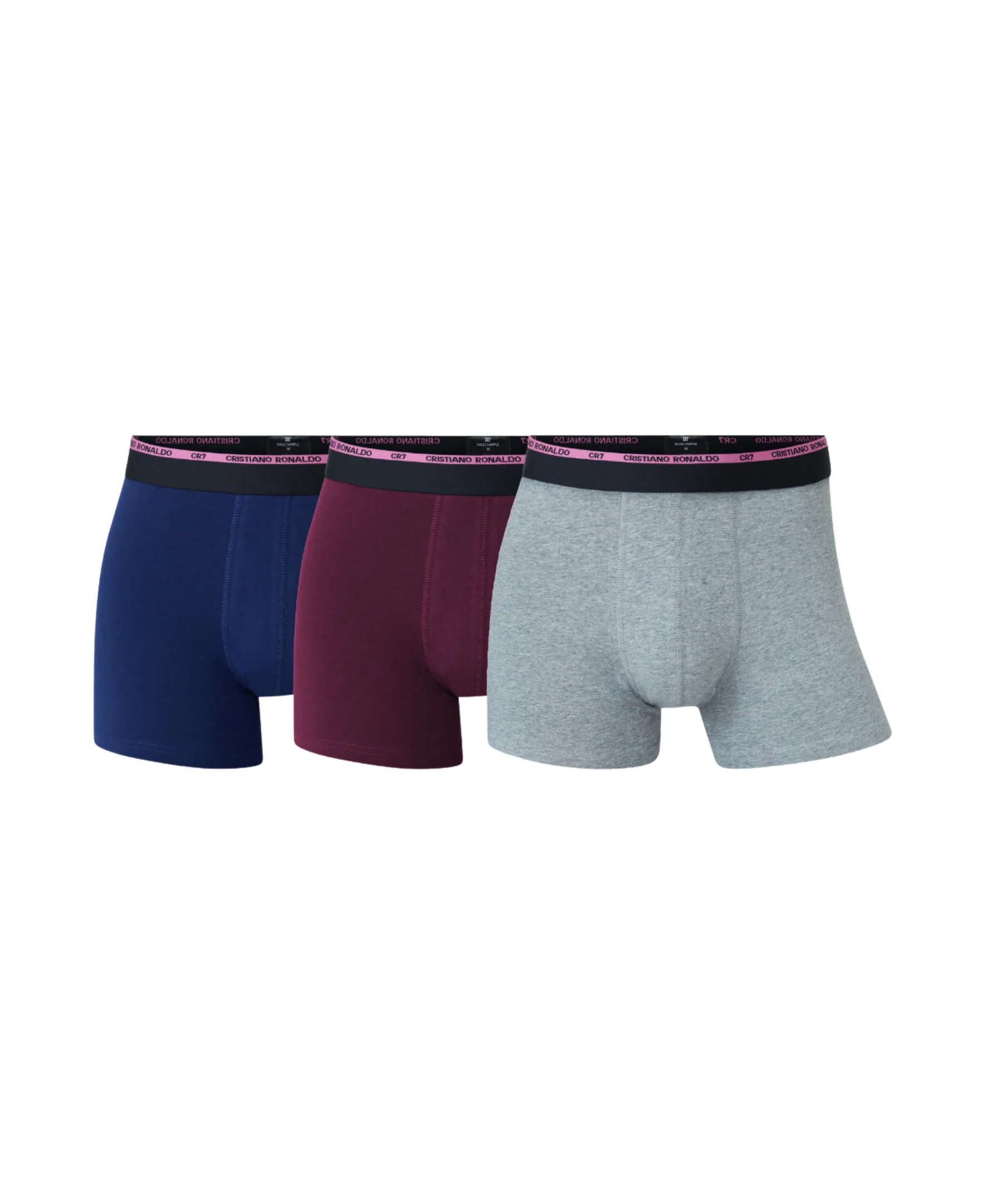 CR7 Men's 3-Pack Cotton Blend Trunks, Multicolor - Image 2