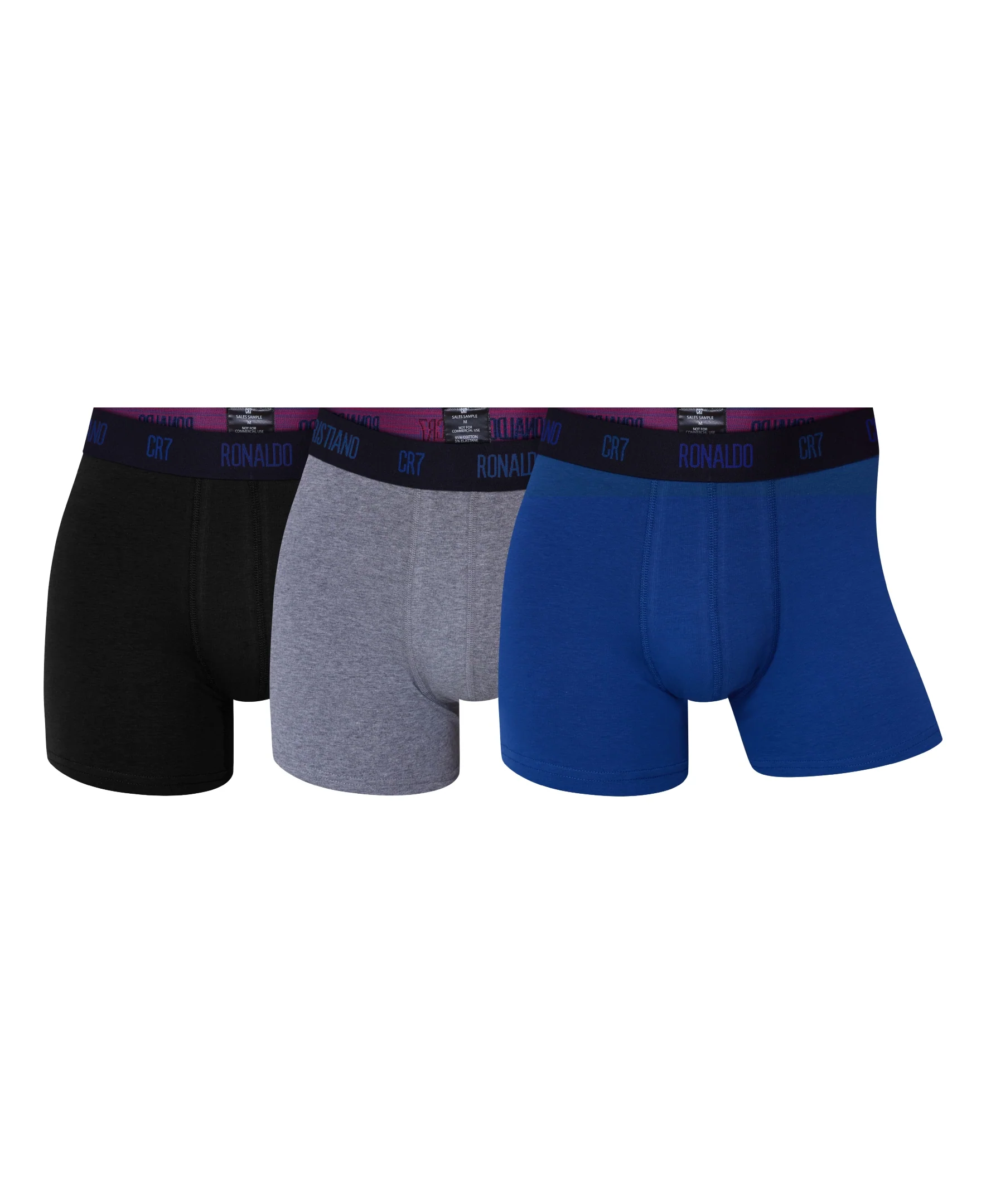 CR7 Men's 3-Pack Cotton Blend Trunks - Image 8