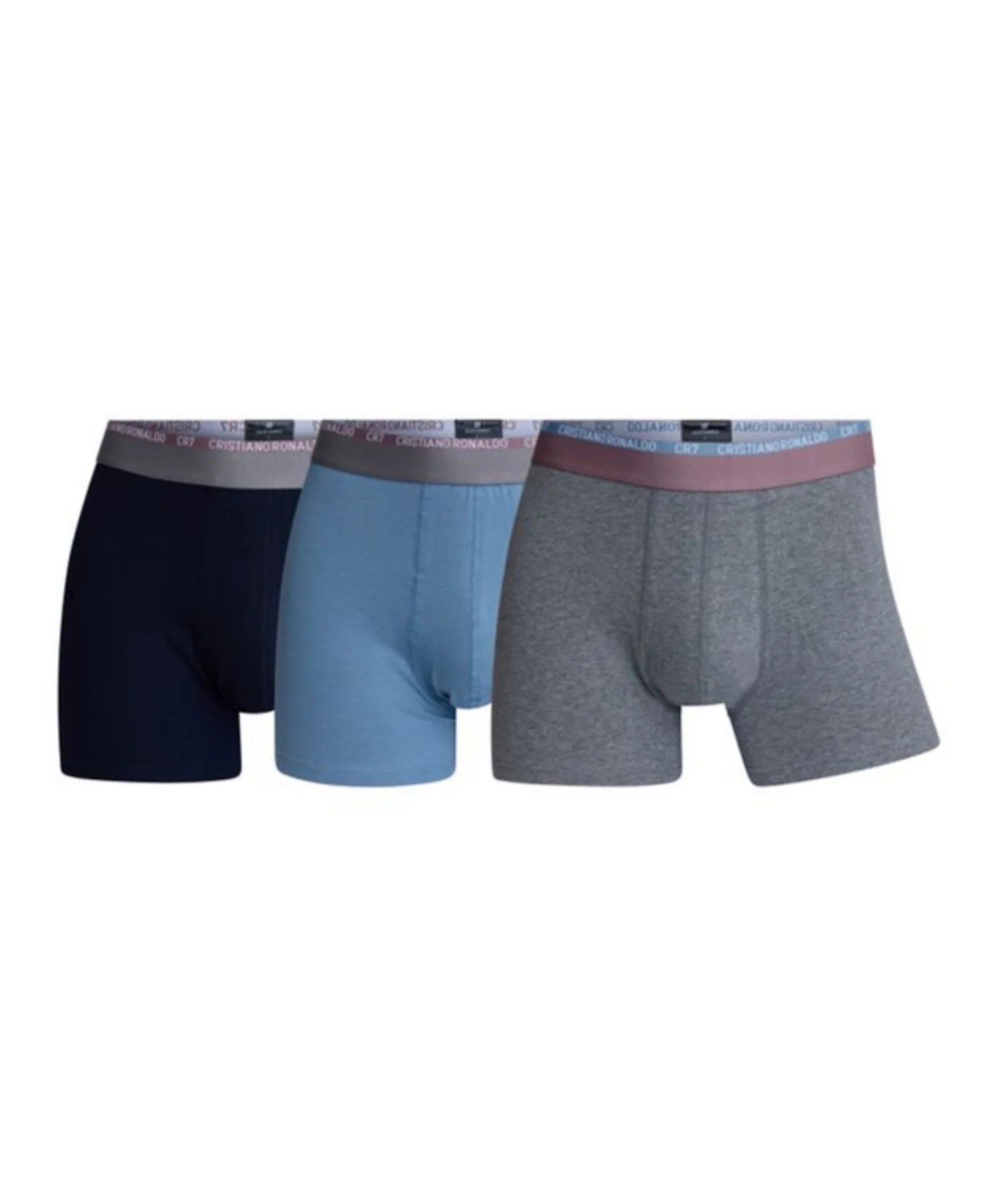 CR7 Men's 3-Pack Cotton Blend Trunks - Image 8