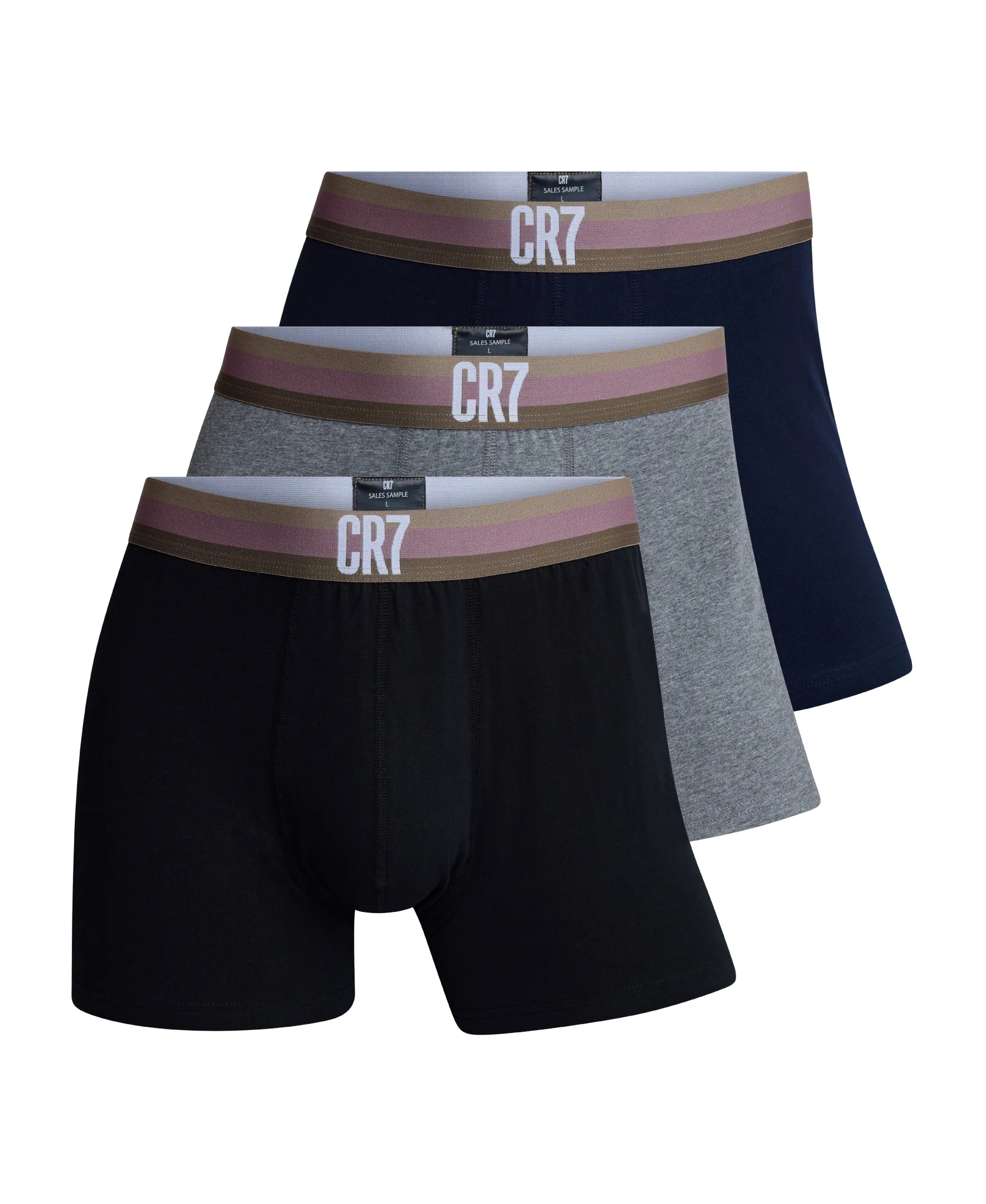 CR7 Men's 3-Pack Cotton Blend Trunks - Image 2