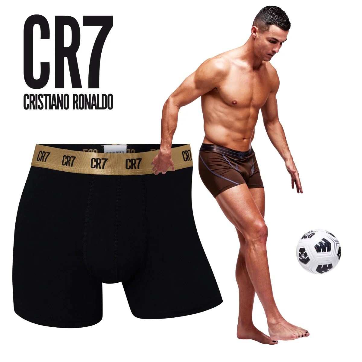 CR7 Men's 4-Pack Cotton Blend Trunks - Image 4