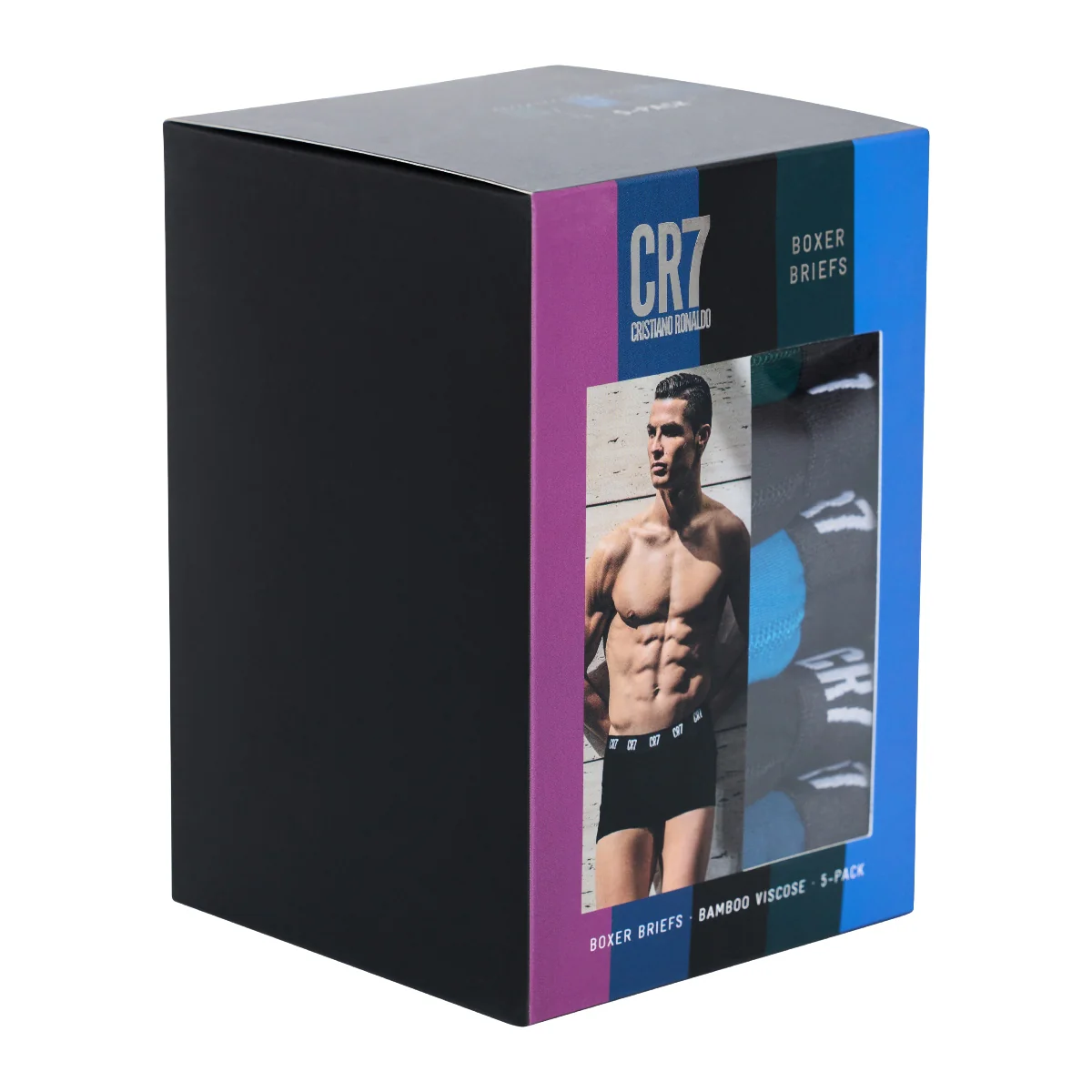 CR7 Men's 5-Pack Bamboo Blend Boxer-Briefs - Image 7