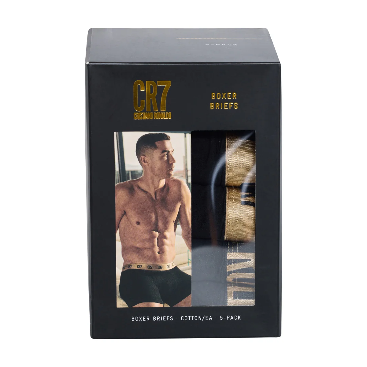 CR7 Men's 5-Pack Cotton Blend Boxer-Briefs - Image 7
