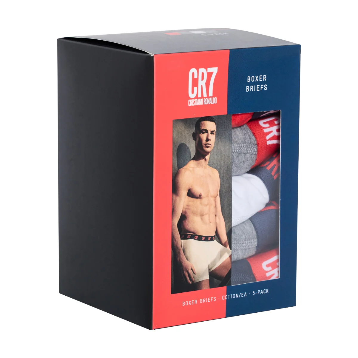 CR7 Men's 5-Pack Cotton Blend Boxer-Briefs - Image 8