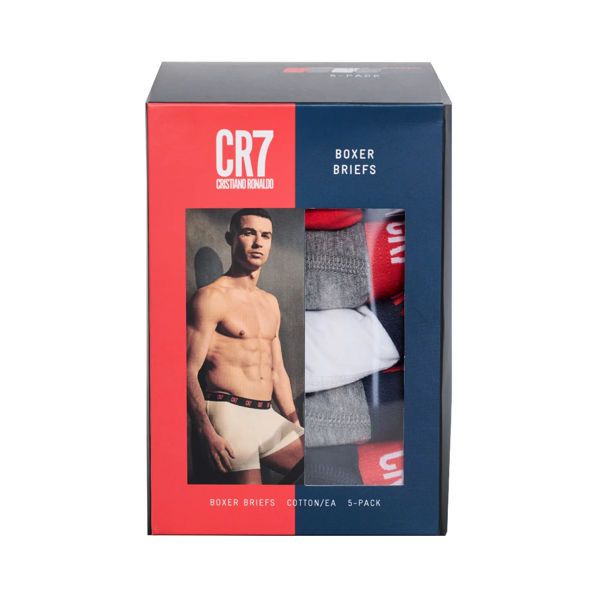 CR7 Men's 5-Pack Cotton Blend Boxer-Briefs - Image 9