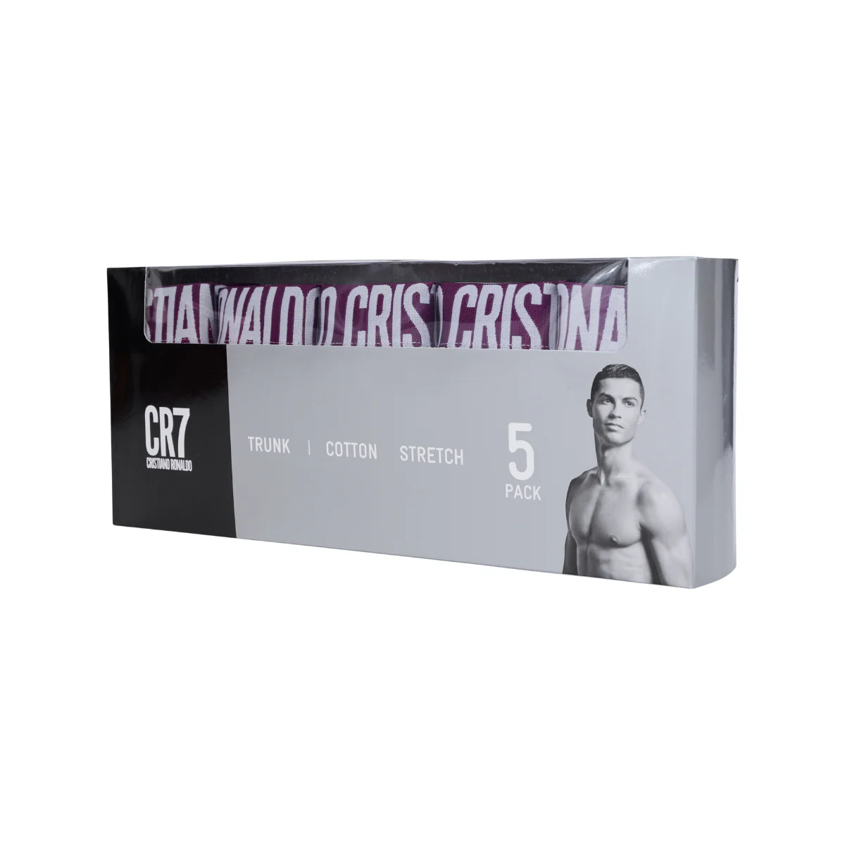 Size XXL CR7 Men's 5-Pack Cotton Blend Trunks - Image 5