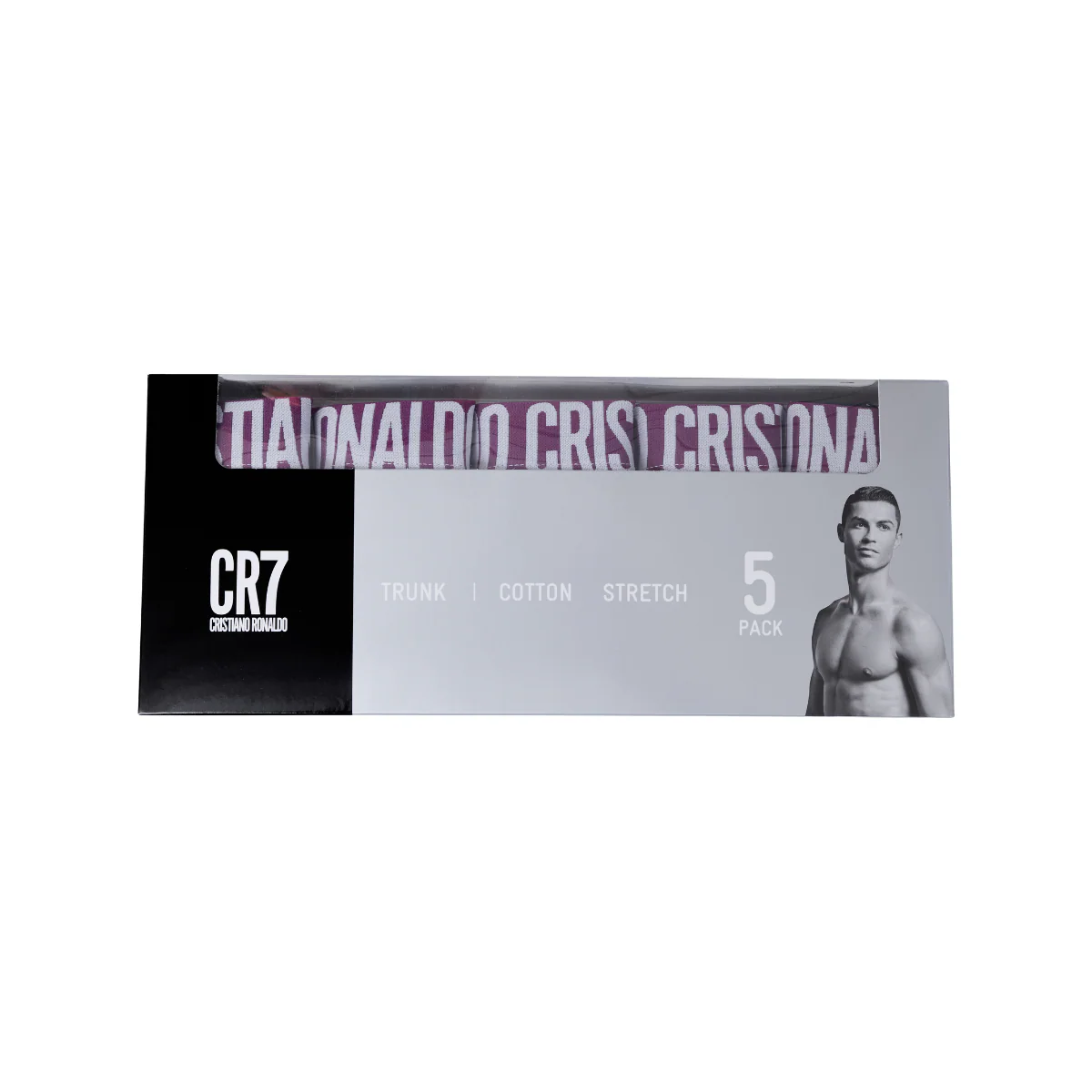 Size XXL CR7 Men's 5-Pack Cotton Blend Trunks - Image 6