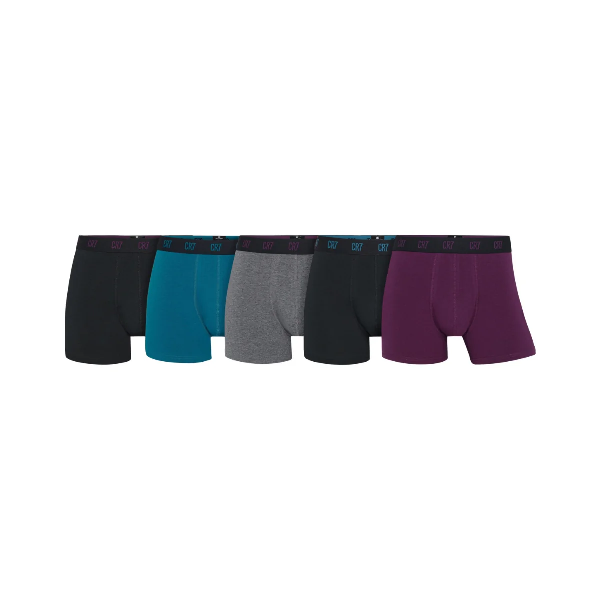 CR7 Men's 5-Pack Cotton Blend Trunks - Image 12