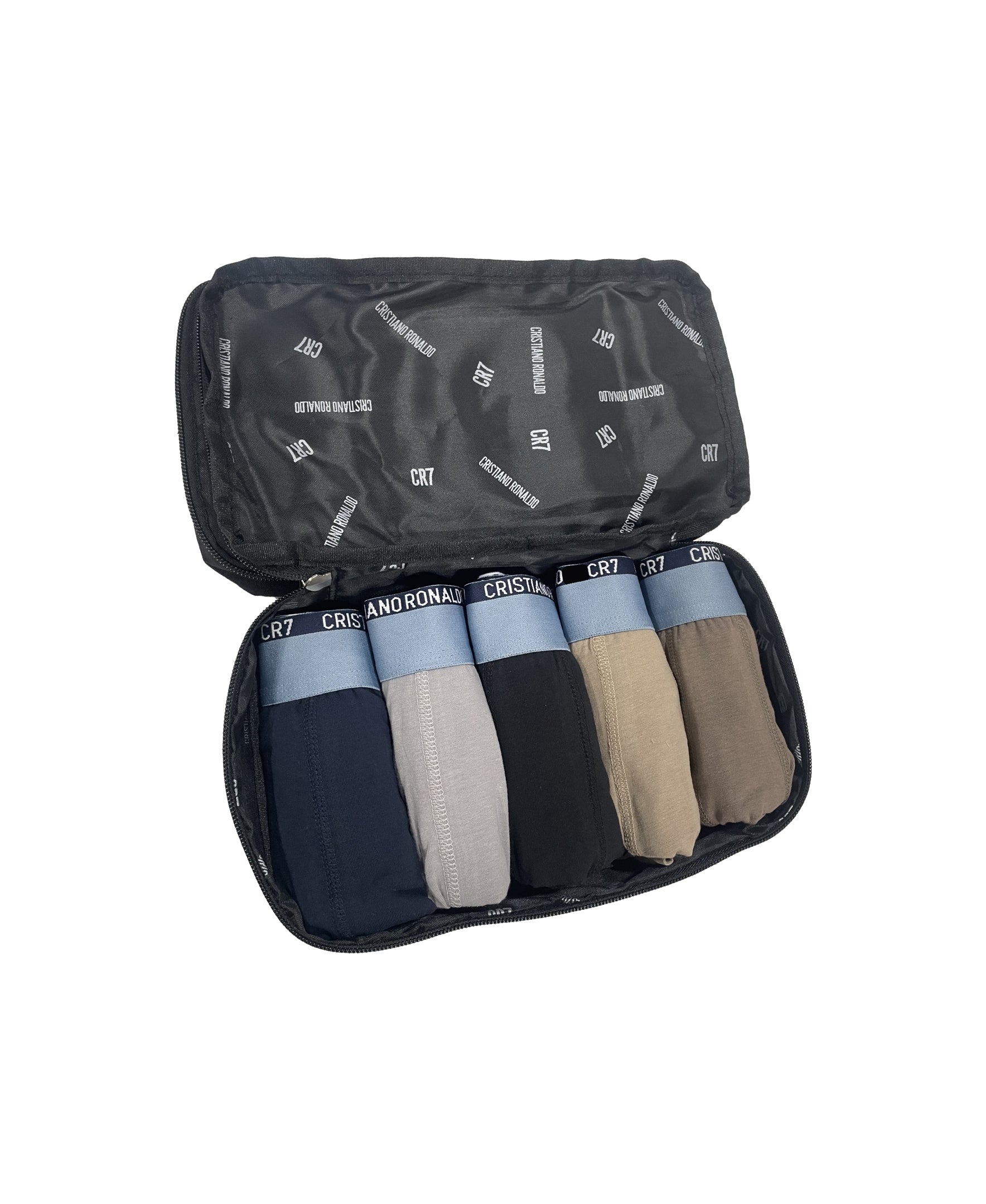 CR7 Men's 5-Pack Cotton Blend Trunks, Travel Bag - Image 14