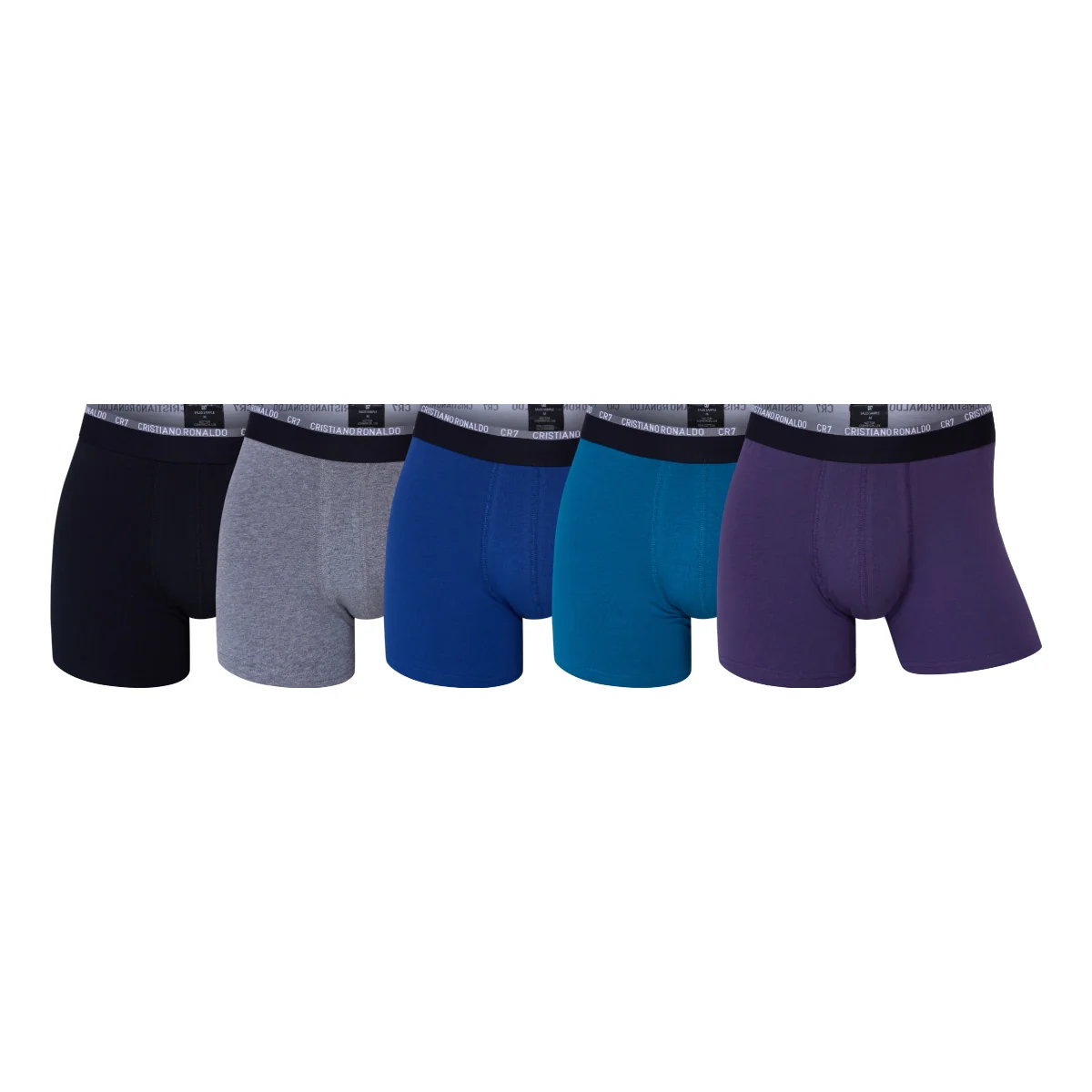 CR7 Men's 5-Pack Cotton Blend Trunks, Travel Bag - Image 14