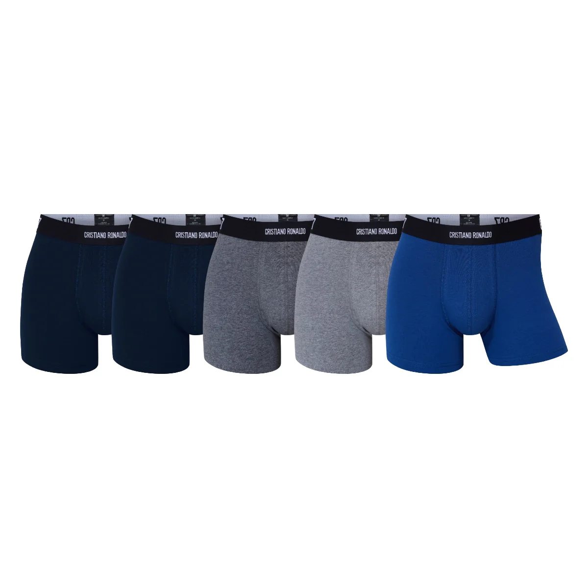 CR7 Men's 5-Pack Cotton Blend Trunks, Travel Bag - Image 13
