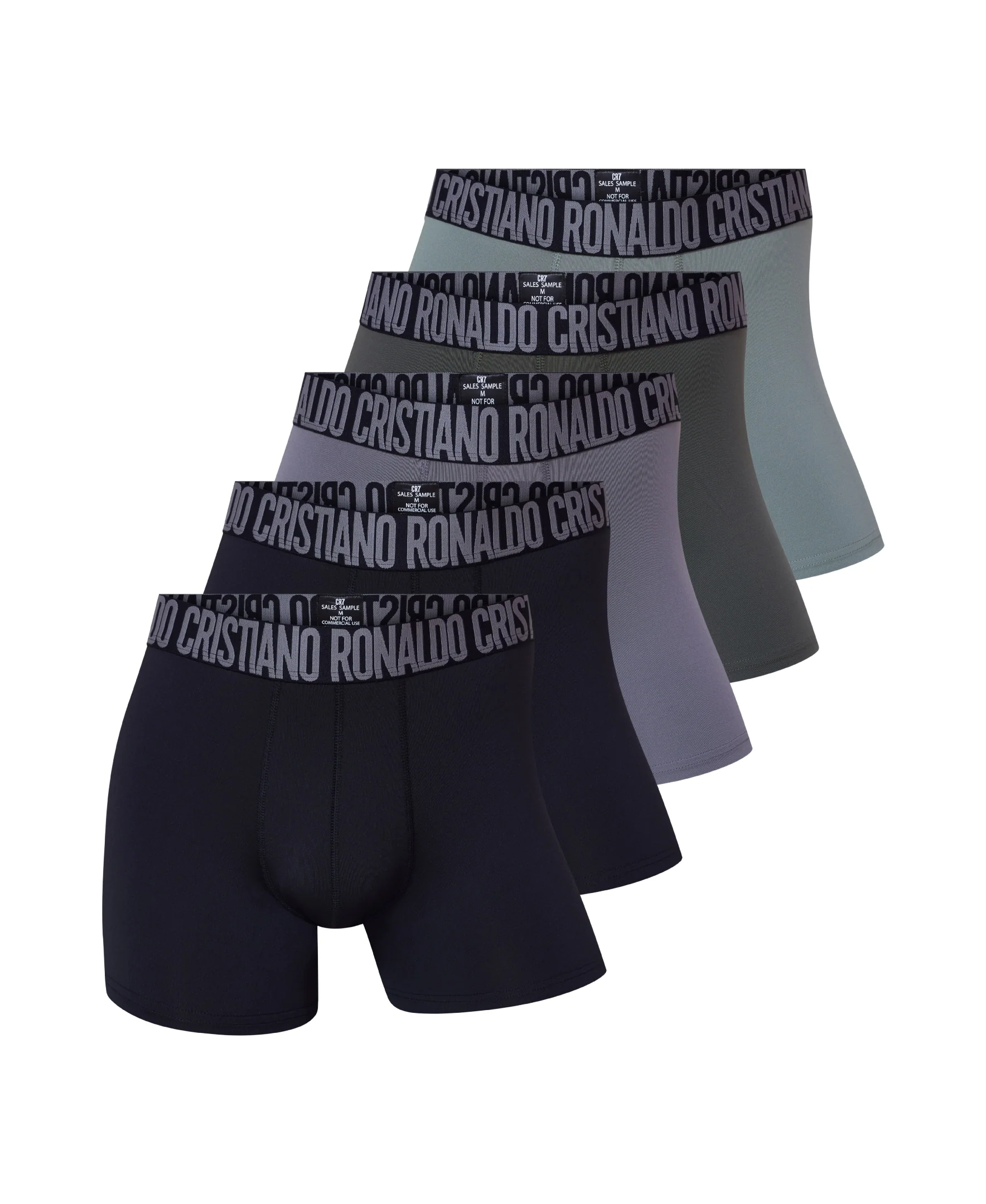 CR7 Men's 5-Pack Micro Blend Trunks, Travel Bag