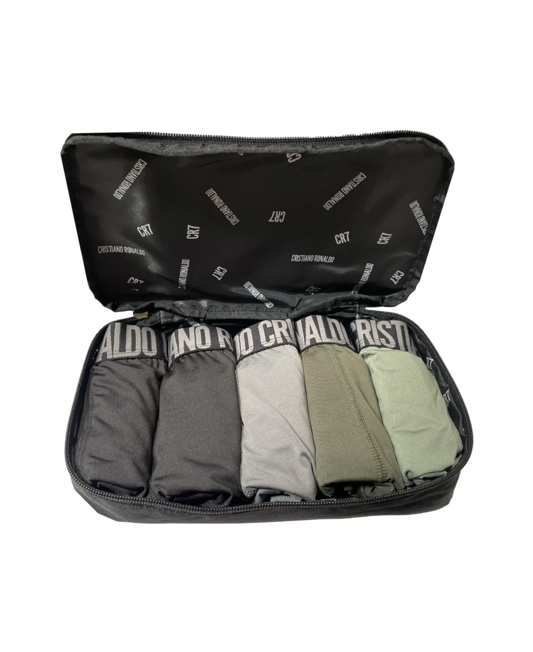 CR7 Men's 5-Pack Micro Blend Trunks, Travel Bag - Image 2