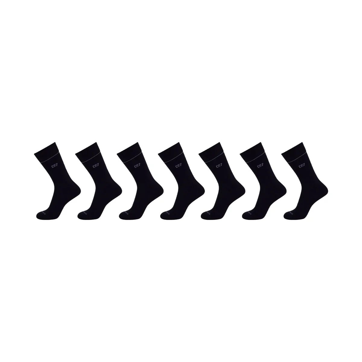 CR7 Men's Cotton Blend 7-Pack Socks, black - Image 3