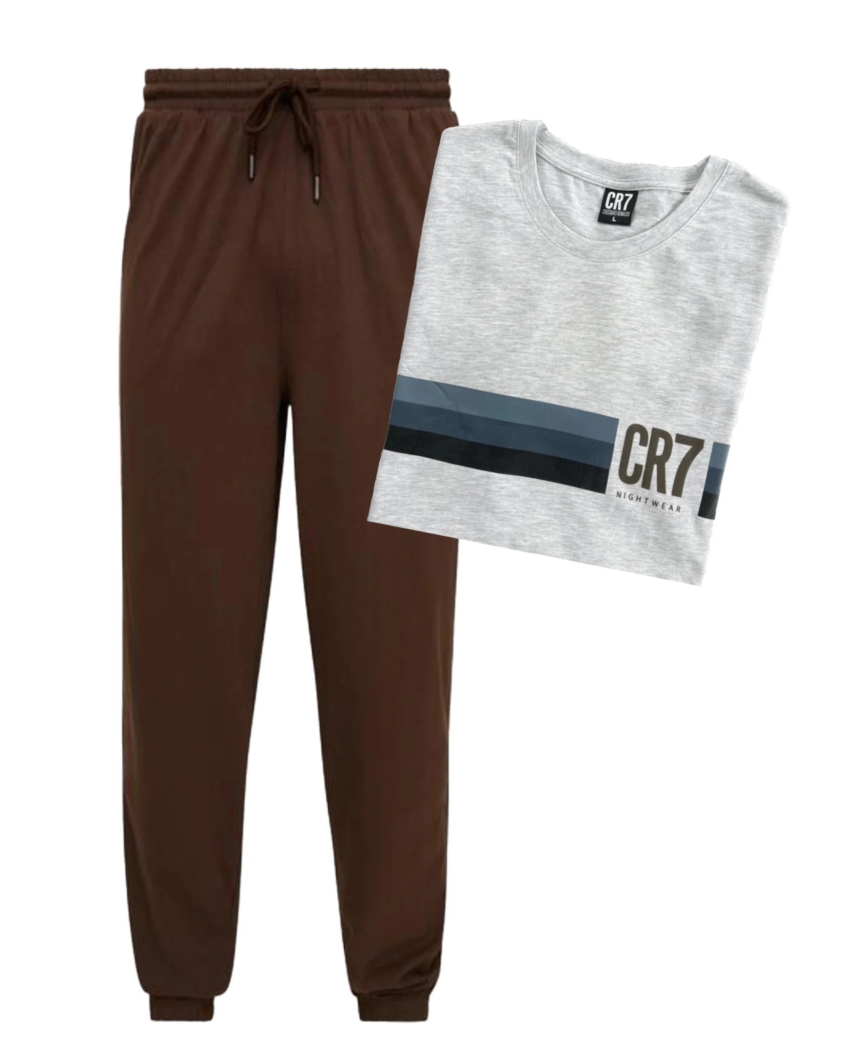 CR7 Men's Loungewear Set- Pants, Short Sleeve - Image 3