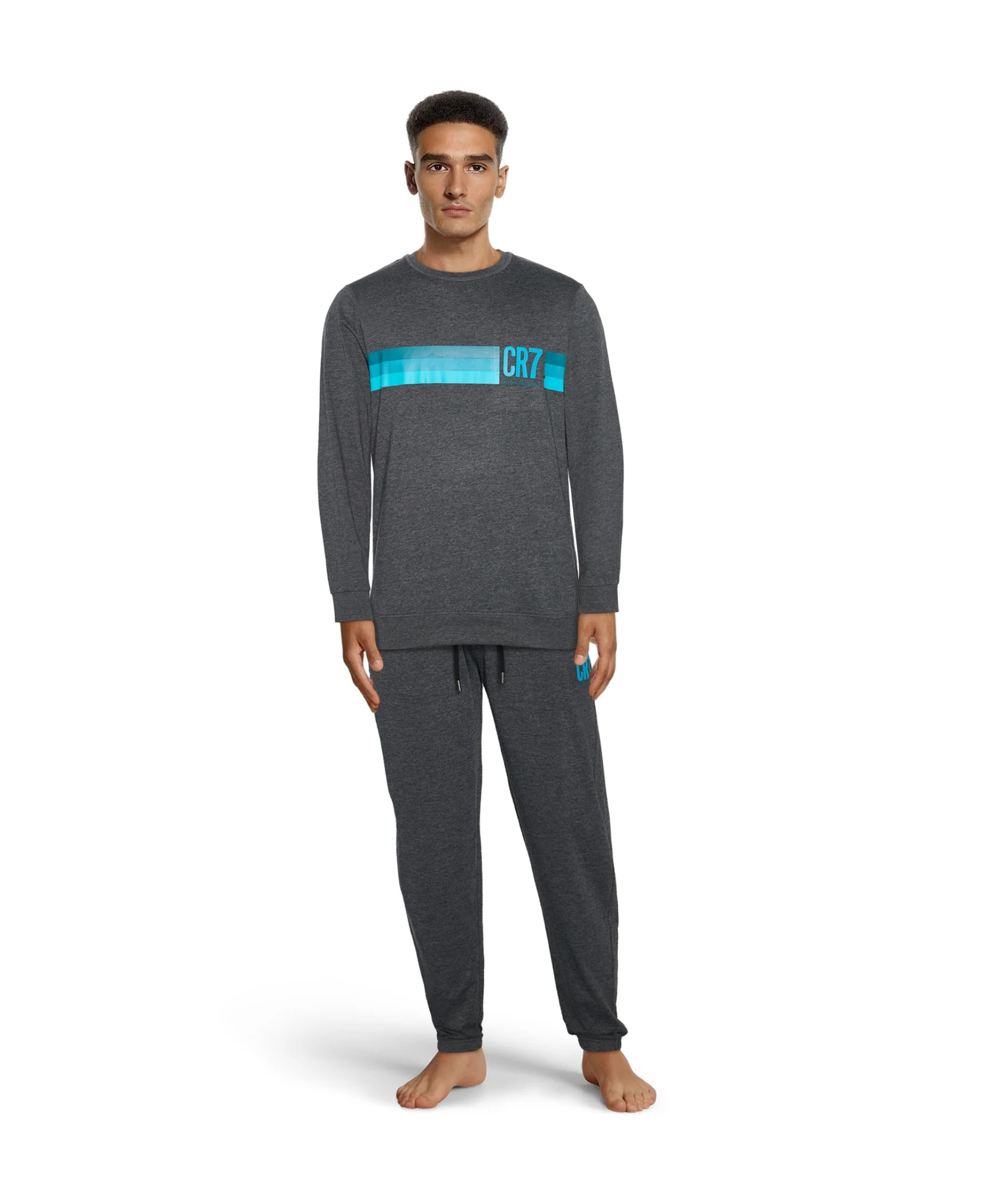 CR7 Men's Loungewear Set- Pants, Long Sleeve with Gift Box - Image 4
