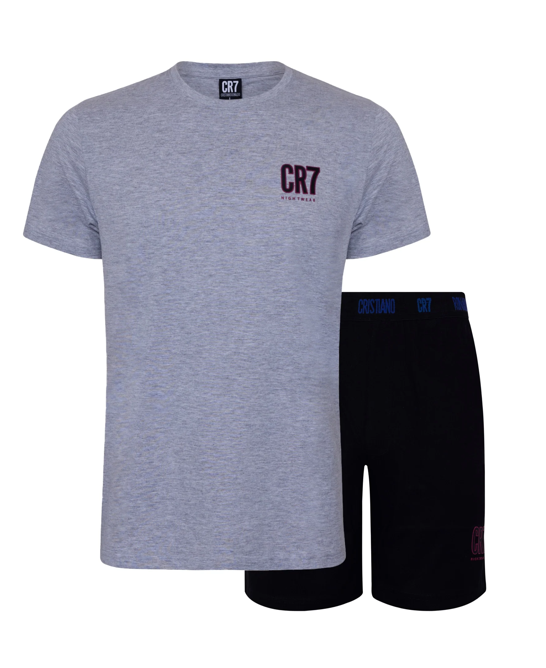 CR7 Men's Loungewear Set- Shorts, Short Sleeve with Gift Box - Image 2