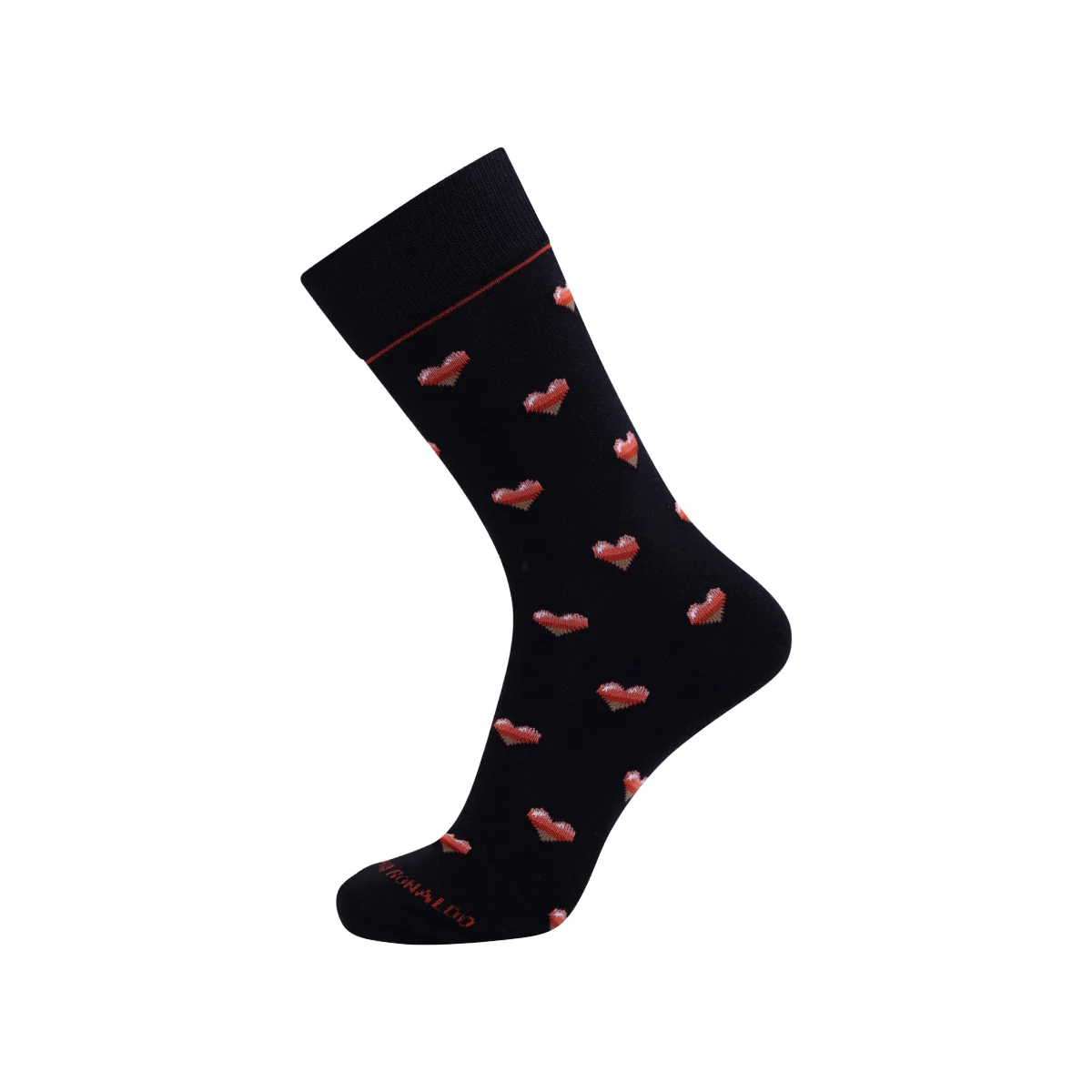 CR7 Men's Heart Cotton Blend 3-Pack Socks, Gift Box - Image 3