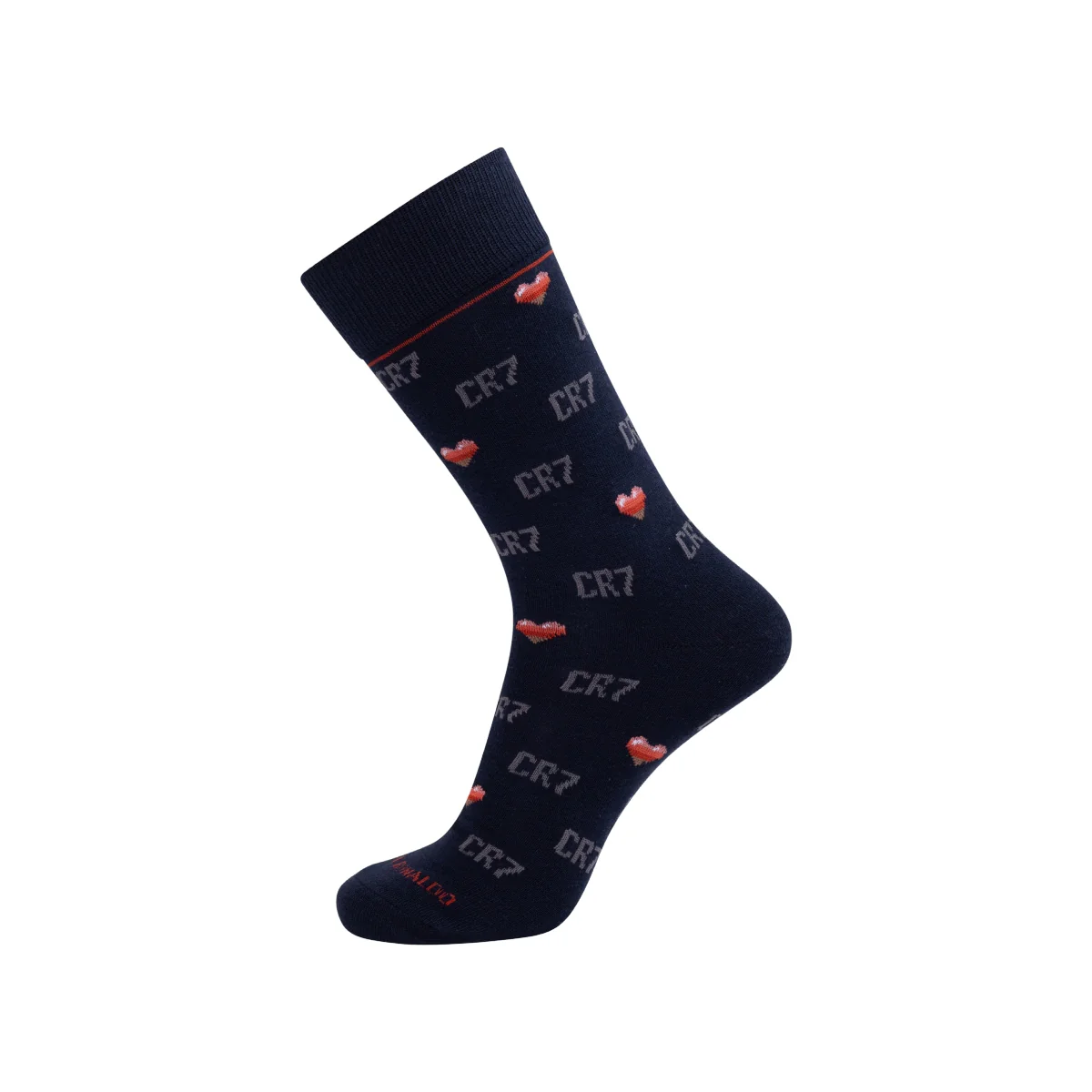 CR7 Men's Heart Cotton Blend 3-Pack Socks, Gift Box - Image 5