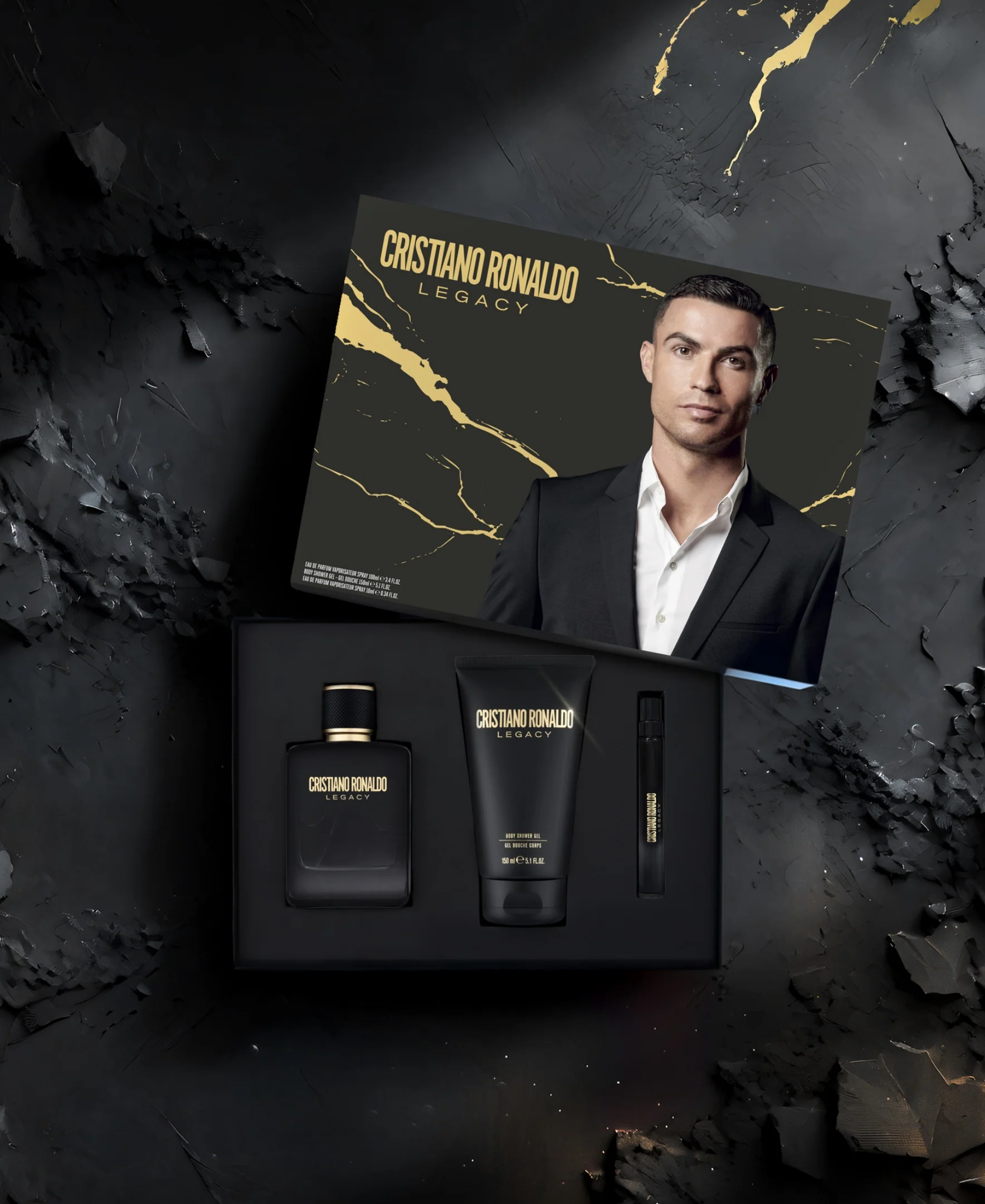 Cristiano Ronaldo Legacy Gift Set Eau de Toilette 1oz (30ml), 5.1 Shower Gel (150ml) - Image 4