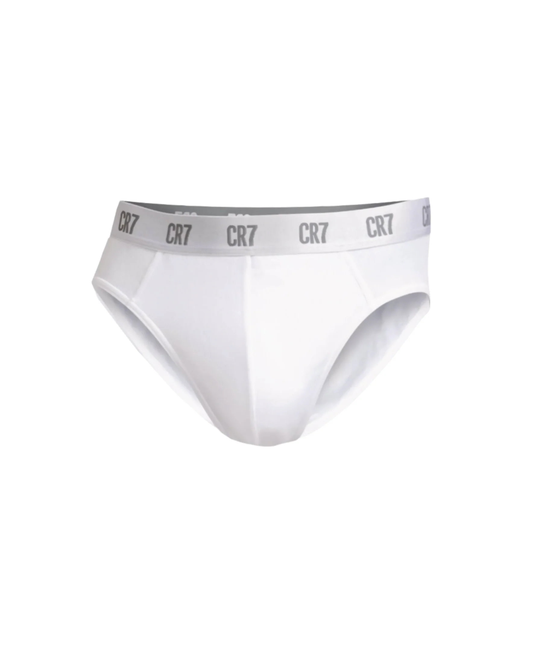 CR7 Men's Basics 3-Pack Cotton Blend Briefs - Basics White - Image 3